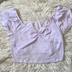 purple american eagle top